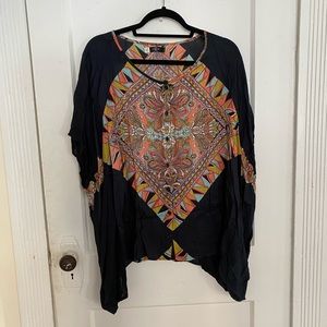 Volcom Crescent Phase Boxy Printed Blouse